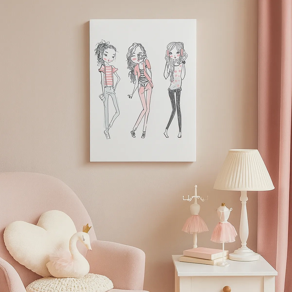 Lærredstryk - Billede på lærred - Det bliver sjovt - 50x70 cm