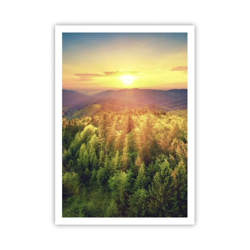 Plakat - Toppe og bjergtoppe - 70x100 cm