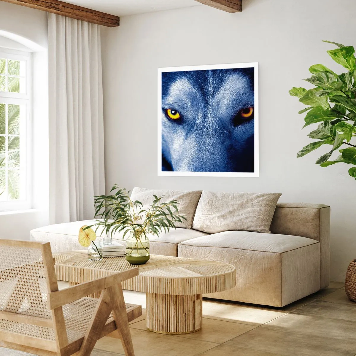 Plakat - Et hypnotiserende udseende - 50x50 cm