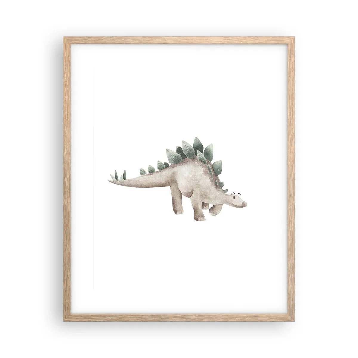 Plakat i ramme af lyst egetræ - Din ven - 40x50 cm