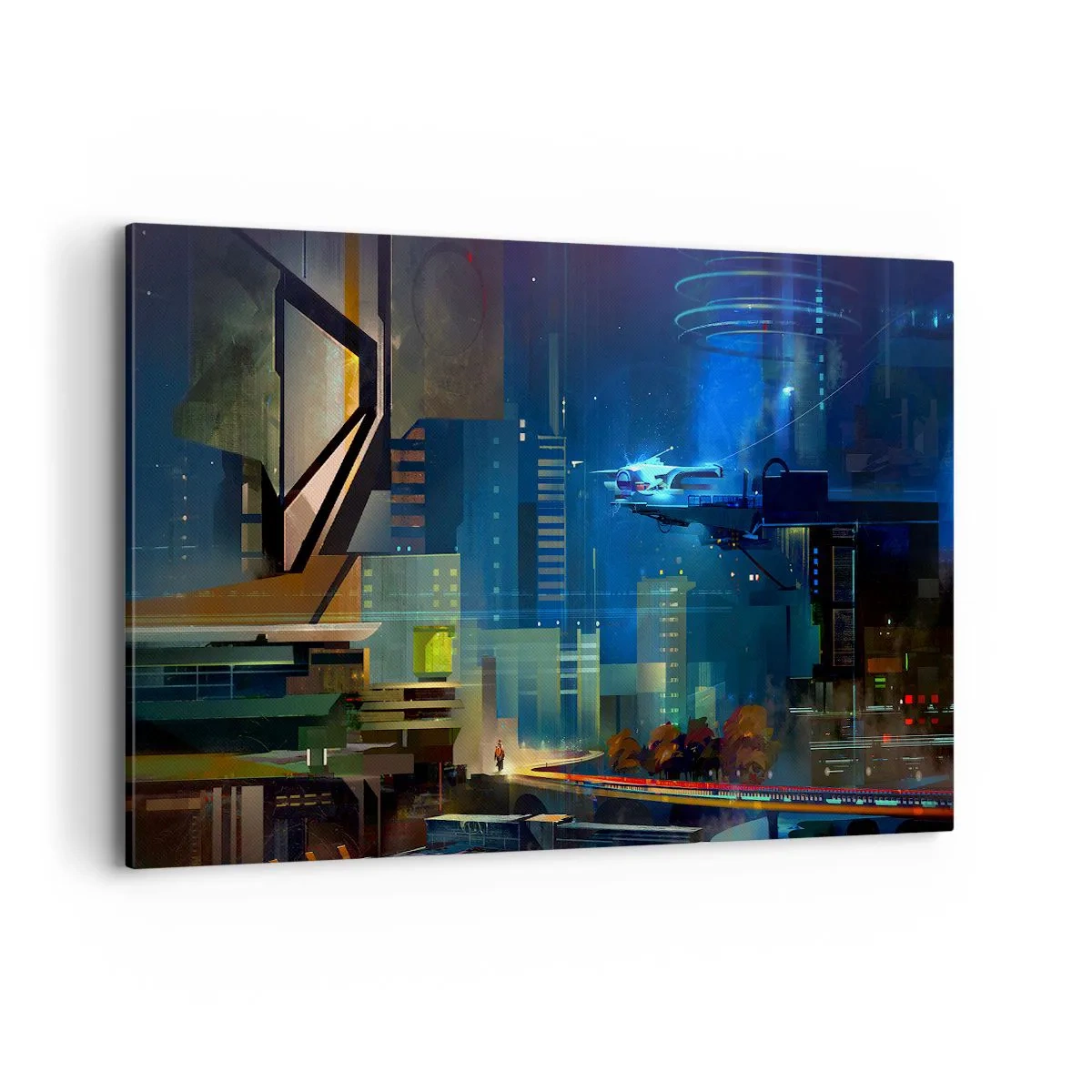 Lærredstryk - Billede på lærred - I den nærmeste fremtid - 120x80 cm