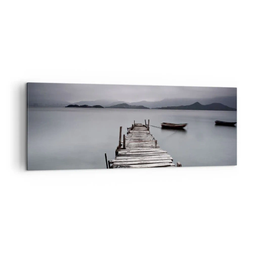 Lærredstryk - Billede på lærred - Du kan tage af sted i morgen - 140x50 cm
