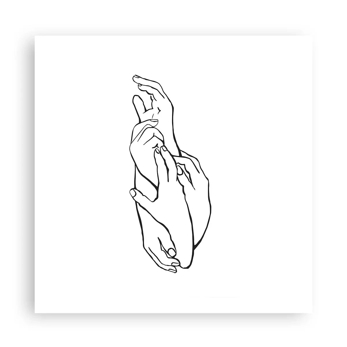 Plakat - God berøring - 60x60 cm