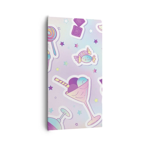 Lærredstryk - Billede på lærred - At have en fødselsdag hver dag - 65x120 cm