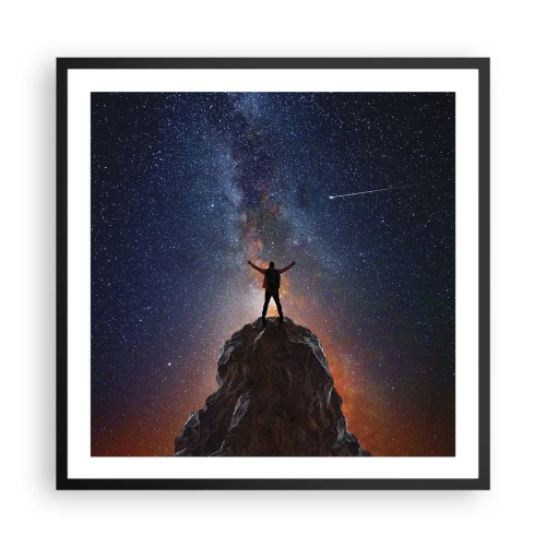 Plakat i sort ramme - Magten er hos mig! - 60x60 cm