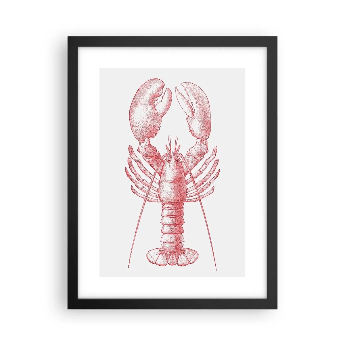 Plakat i sort ramme - Hummer, der er Homer værdig - 30x40 cm