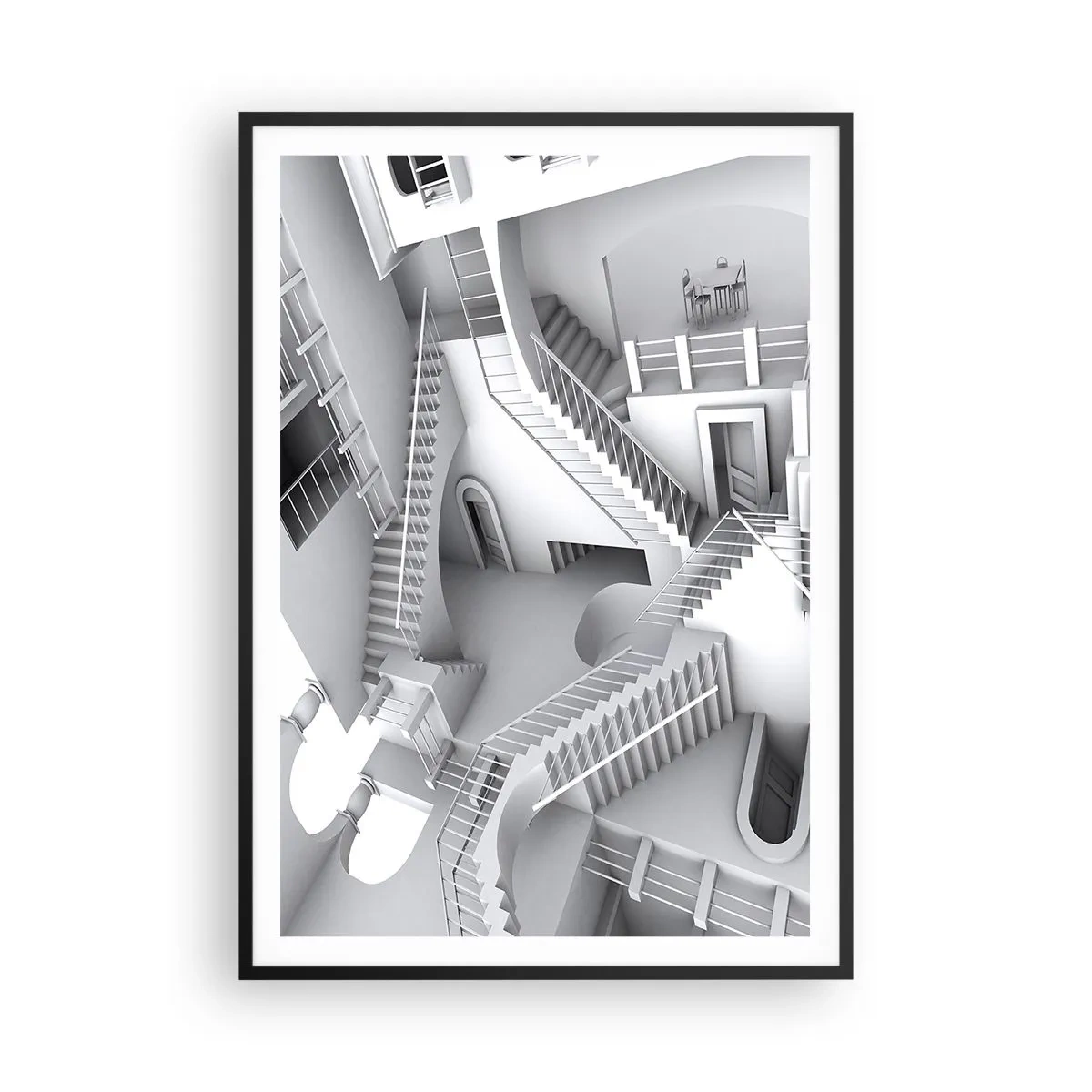 Plakat i sort ramme - Rummets paradokser - 70x100 cm