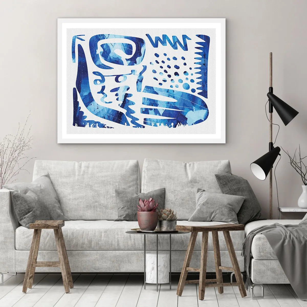 Plakat i hvid ramme - Tilbage til rødderne - 40x30 cm