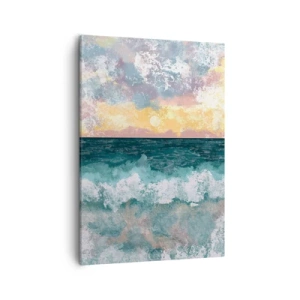 Lærredstryk - Billede på lærred - Vand, lys, luft - 50x70 cm