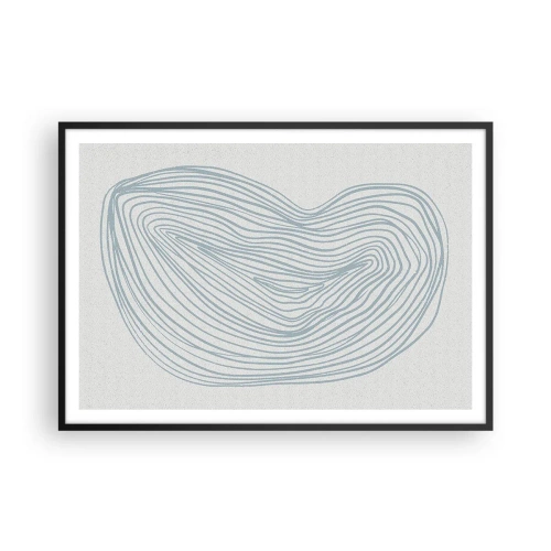 Plakat i sort ramme - Smil fra en dråbe - 100x70 cm