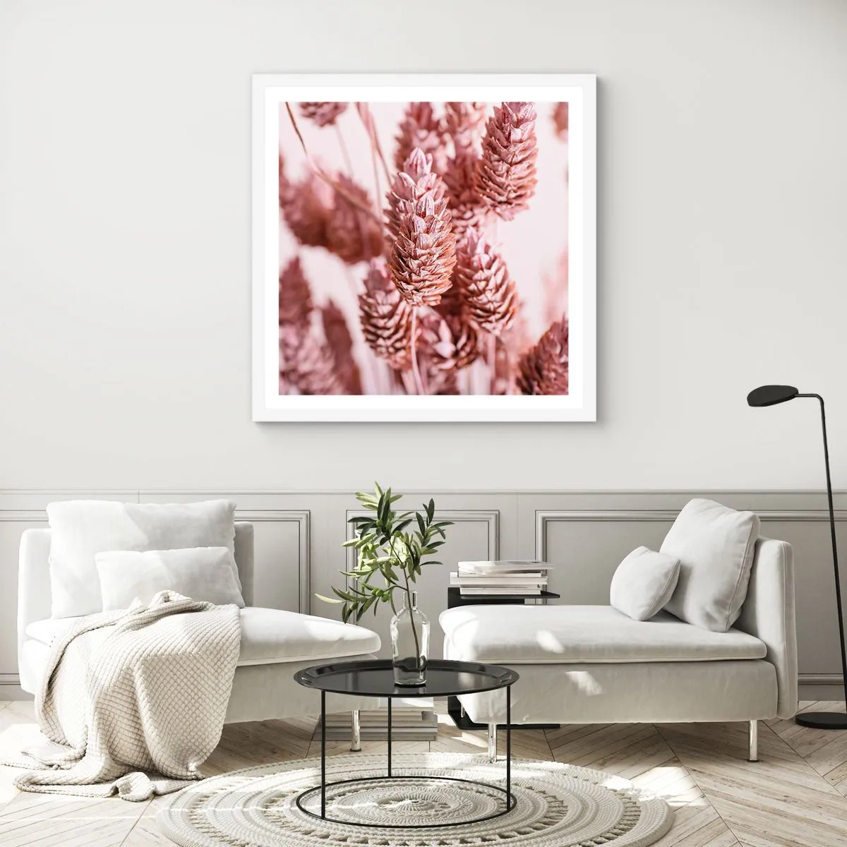 Plakat i hvid ramme - Tilsyneladende ubemærket - 50x50 cm