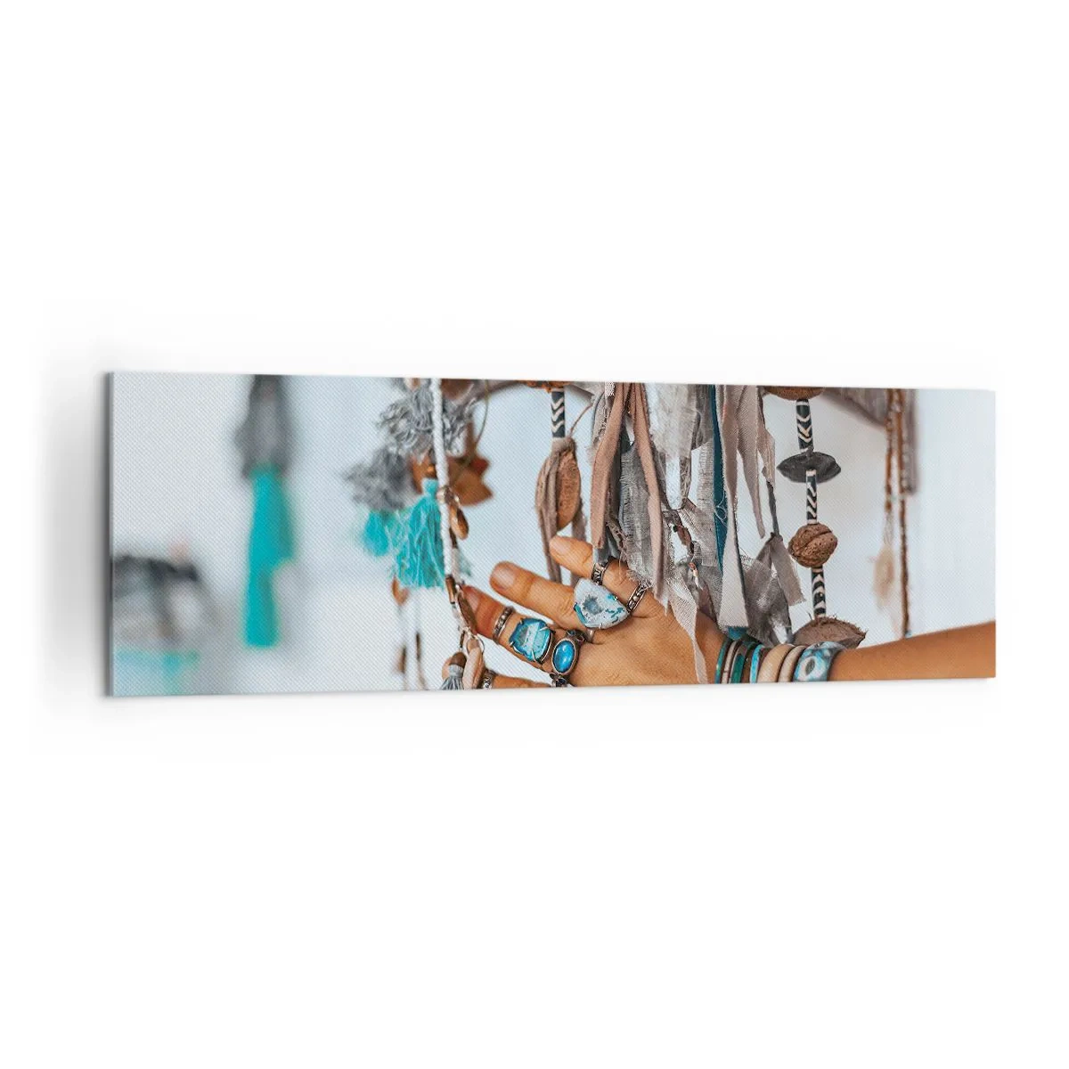 Lærredstryk - Billede på lærred - Lokale skatte - 160x50 cm