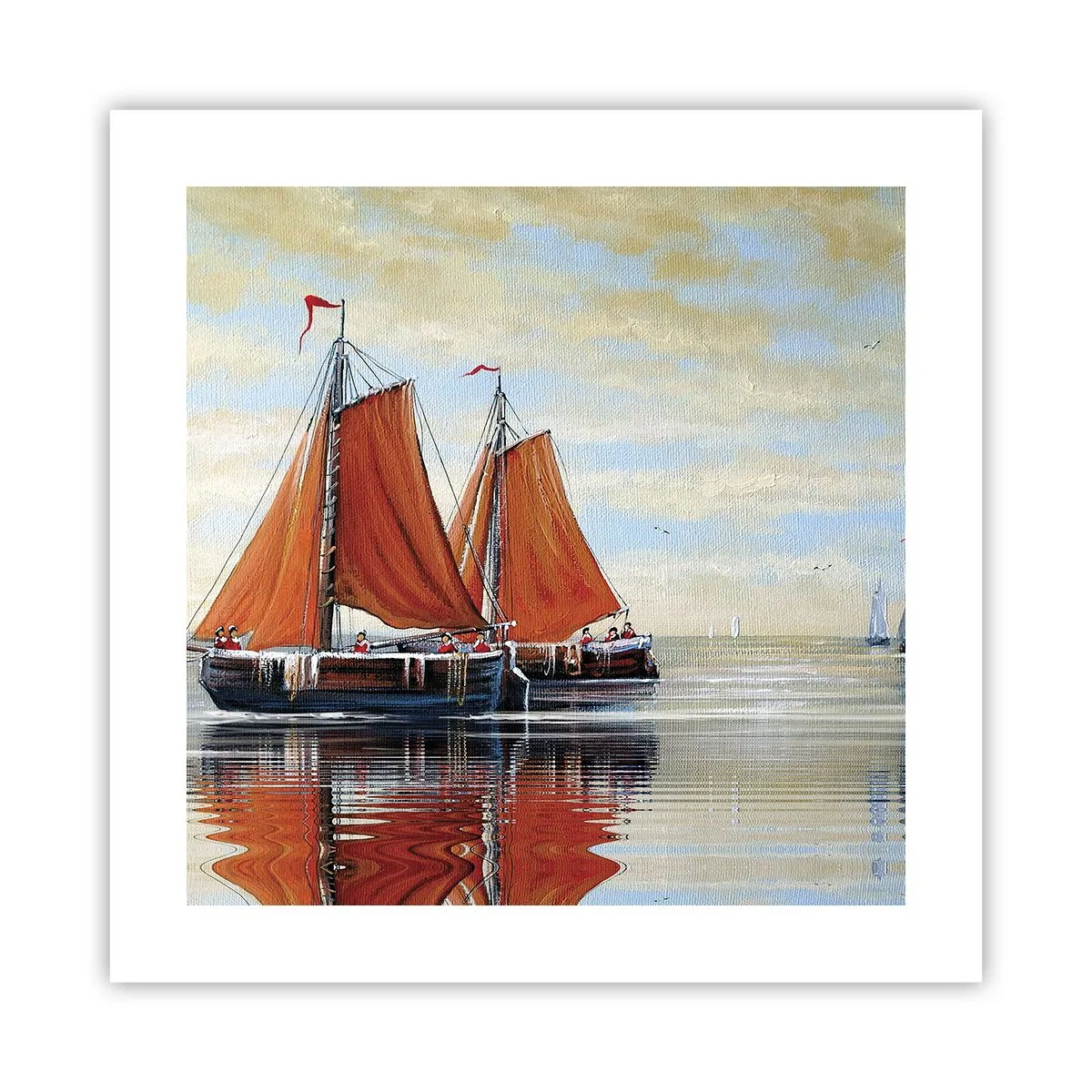 Plakat - Hey, sejl, sømand.... - 40x40 cm