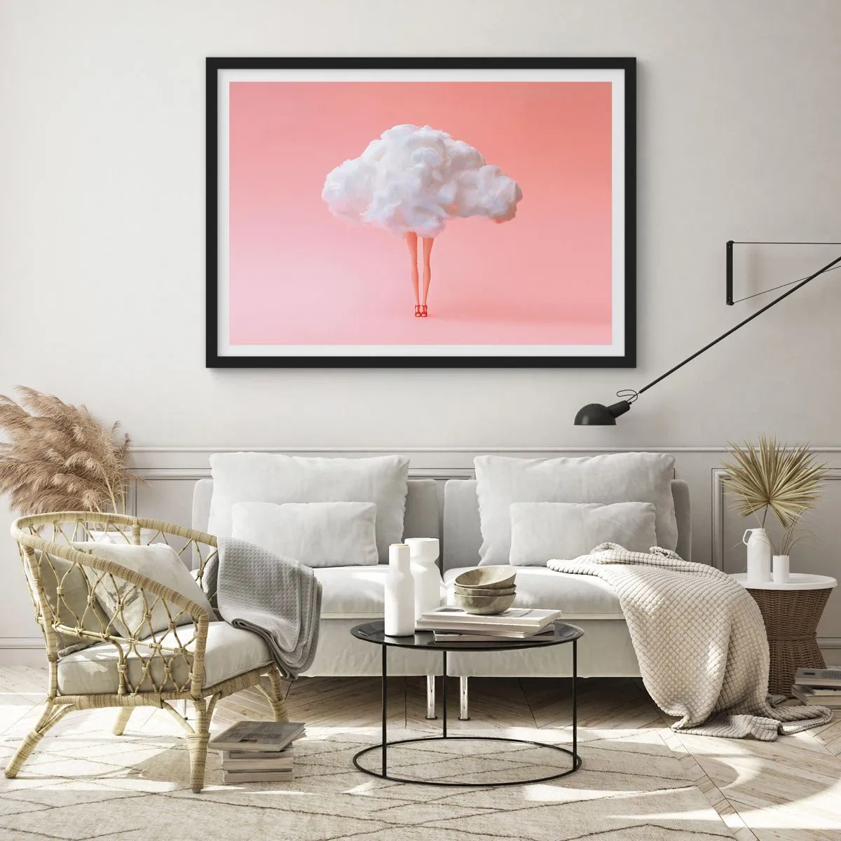 Plakat i sort ramme - Et sødt løfte - 100x70 cm