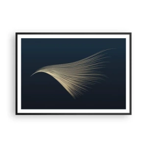 Plakat i sort ramme - Som en engels hår - 100x70 cm