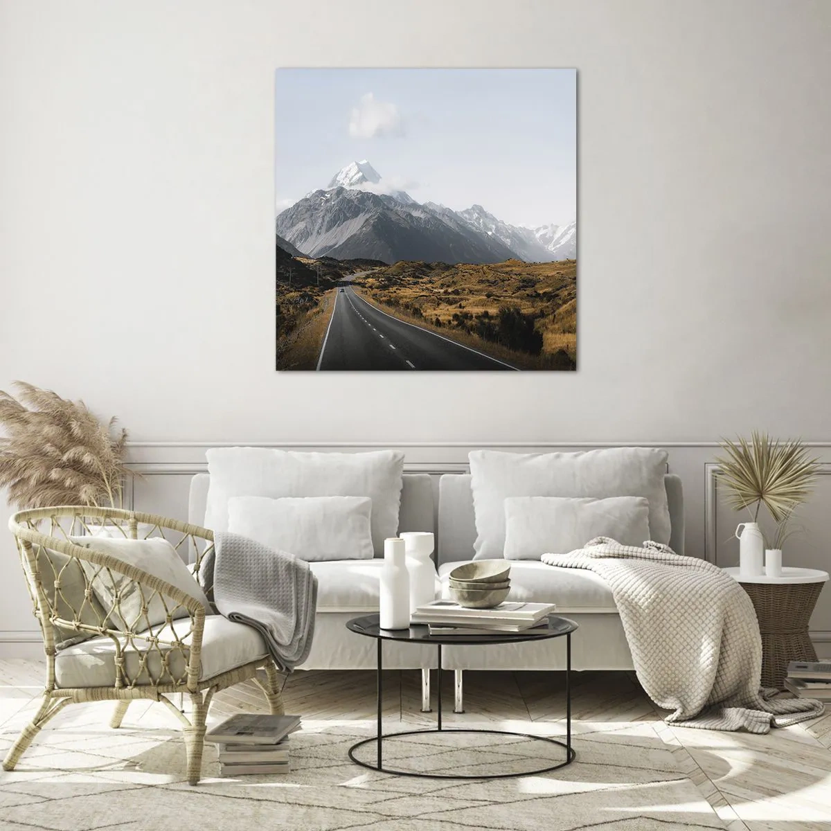 Billede på glas - Vejen til hjerte - 60x60 cm