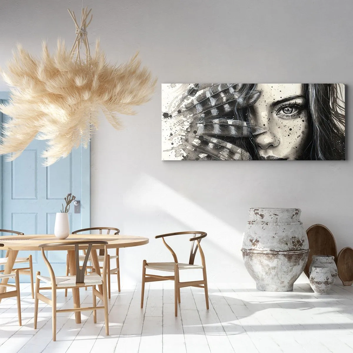 Lærredstryk - Billede på lærred - Vild skønhed - 100x40 cm