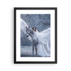 Plakat i sort ramme - Inspireret øjeblik - 30x40 cm