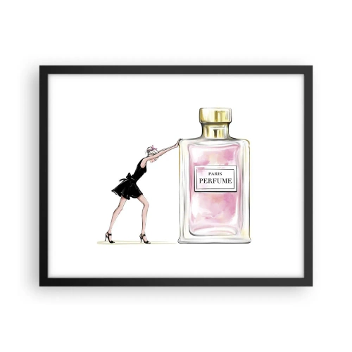 Plakat i sort ramme - Essensen af kvindelighed - 50x40 cm