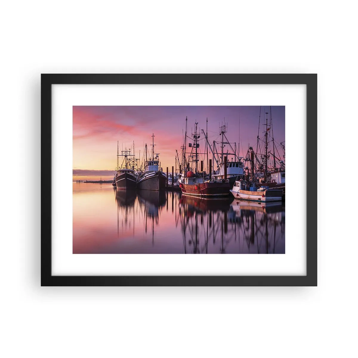 Plakat i sort ramme - Før den næste dag - 40x30 cm