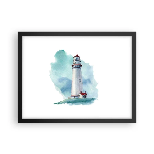 Plakat i sort ramme - Det blås blide søster - 40x30 cm