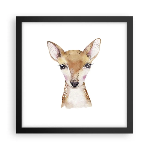 Plakat i sort ramme - Uskyldighedens natur - 30x30 cm