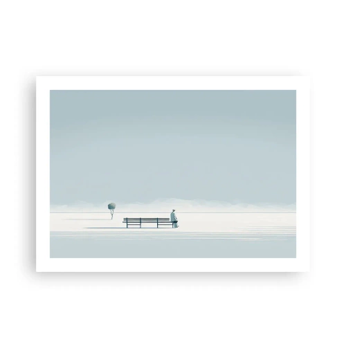 Plakat - Ja, jeg venter. - 70x50 cm