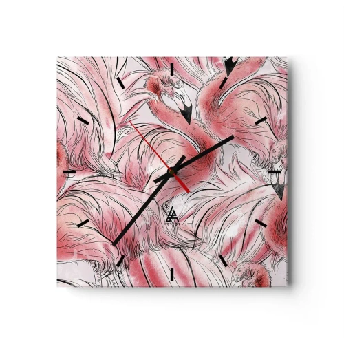 Vægur, Uret - Fugle corps de ballet - 30x30 cm