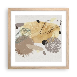 Plakat i ramme af lyst egetræ - Anvendt plumkologi - 40x40 cm