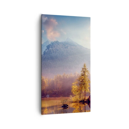 Lærredstryk - Billede på lærred - I bjerge og dale - 55x100 cm