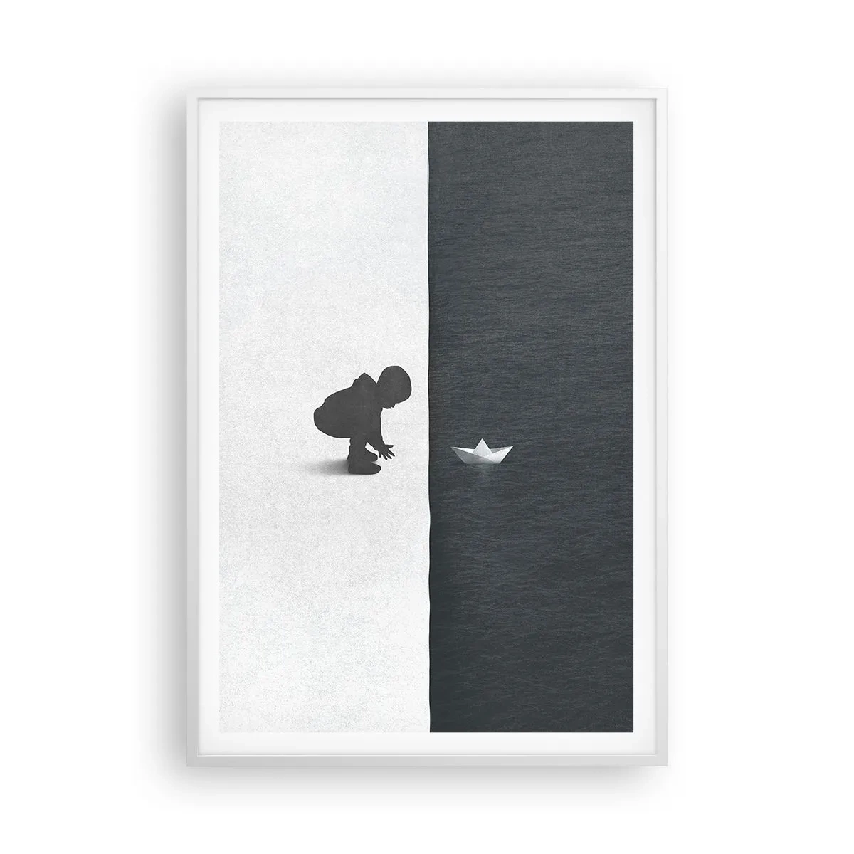 Plakat i hvid ramme - Stor ekspedition - 70x100 cm