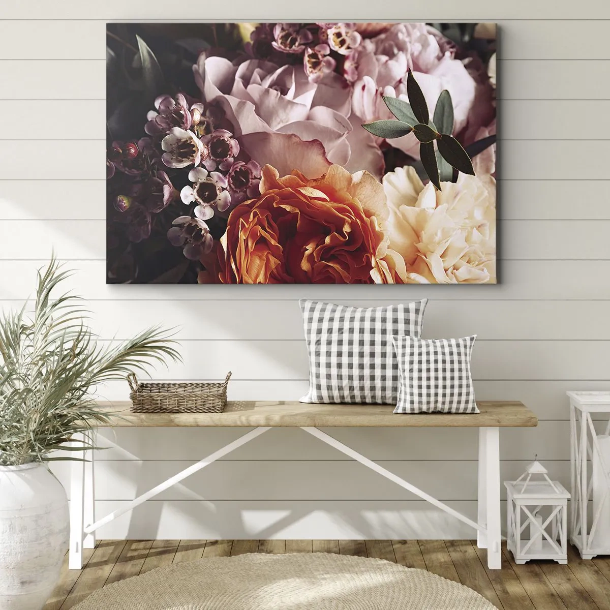 Lærredstryk - Billede på lærred - Indhyllet i skønhed - 100x70 cm