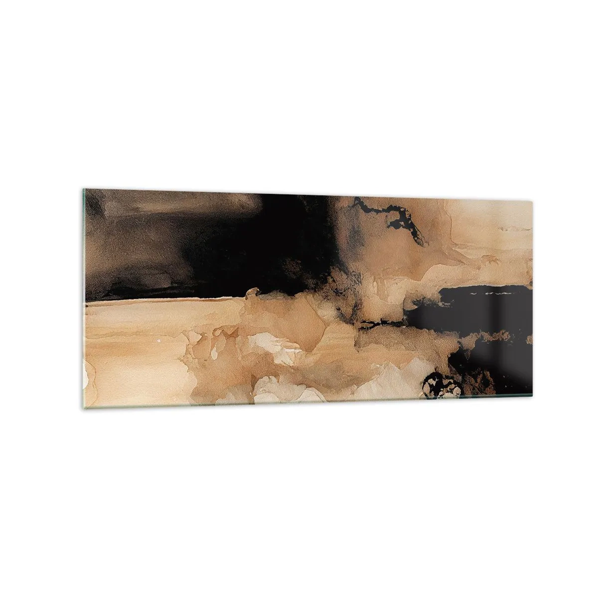 Billede på glas - En spændende abstraktion - 120x50 cm