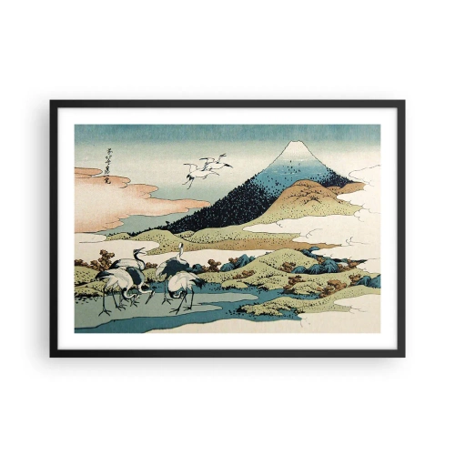Plakat i sort ramme - I japansk ånd - 70x50 cm