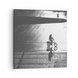 Lærredstryk - Billede på lærred - Fremad, gennem byen - 70x70 cm