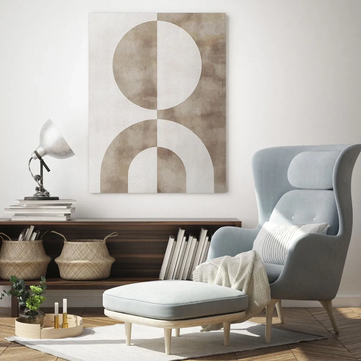 Billede på glas - Ligheder og forskelle - 80x120 cm