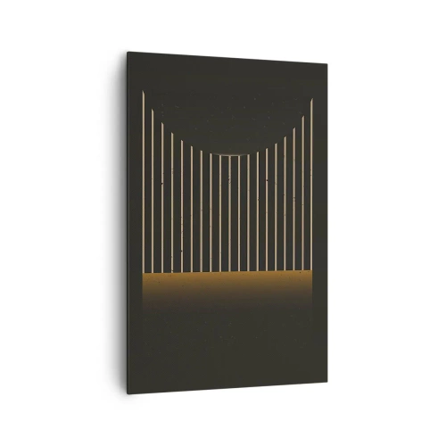 Lærredstryk - Billede på lærred - Udforsk mørket - 80x120 cm