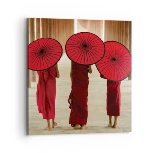 Lærredstryk - Billede på lærred - På vej til det rene land - 70x70 cm