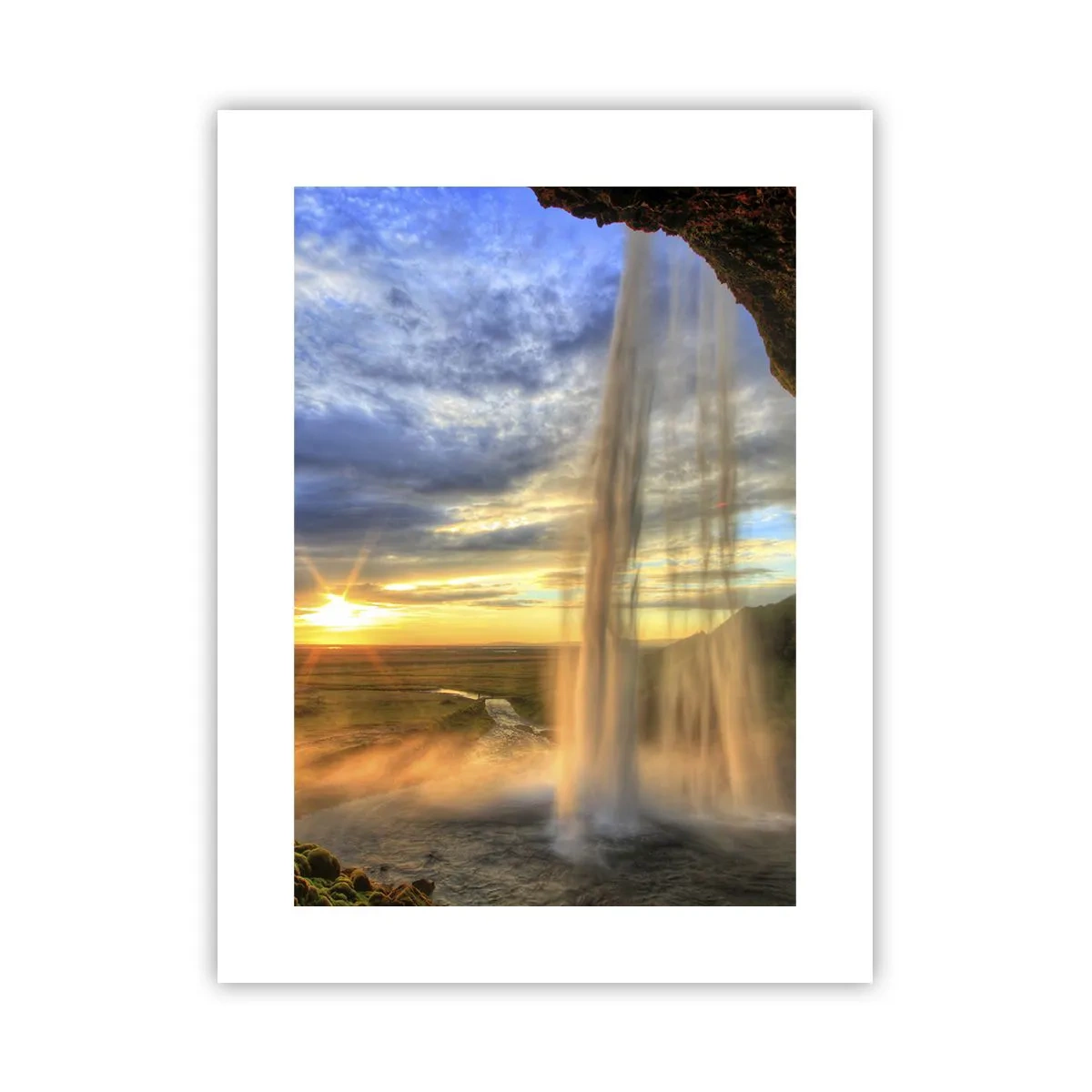 Plakat - Verden bag sløret af dråber - 30x40 cm