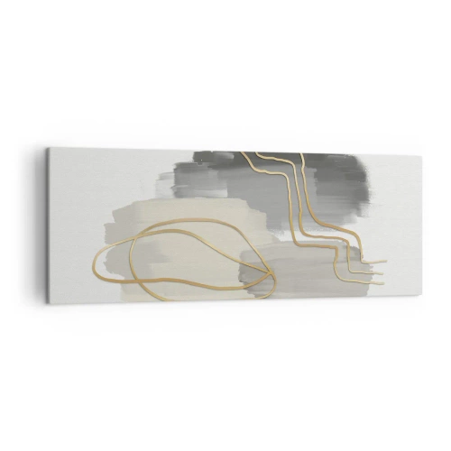 Lærredstryk - Billede på lærred - Vedholdenhed og bevægelse - 140x50 cm