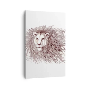 Lærredstryk - Billede på lærred - Flamboyant hersker - 80x120 cm