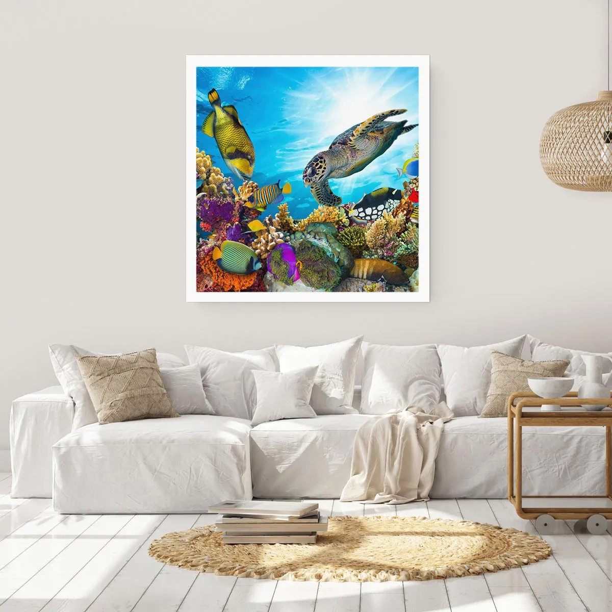 Plakat - Koralpromenade - 60x60 cm