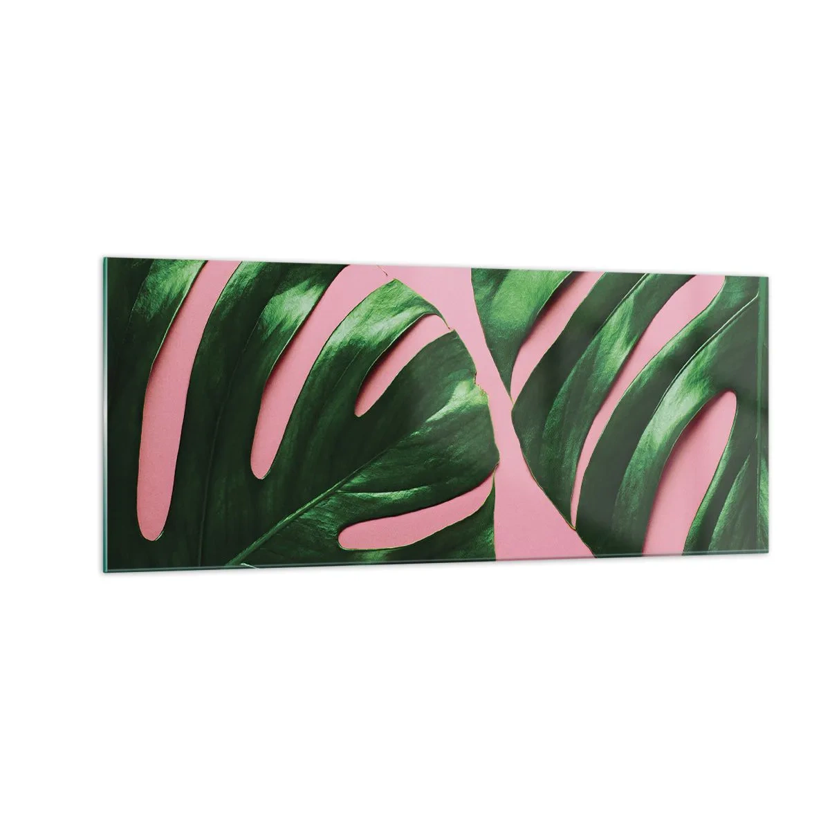 Billede på glas - Grønt rendez-vous - 100x40 cm