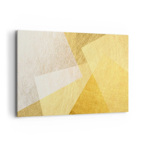 Lærredstryk - Billede på lærred - Geometriens vejr - 120x80 cm