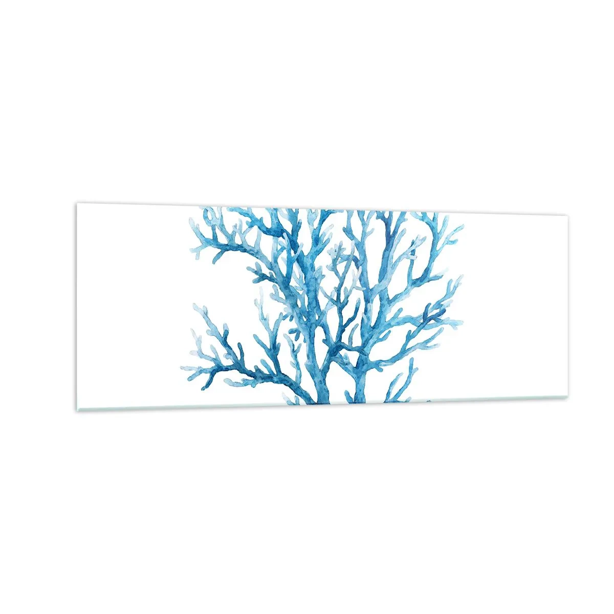 Billede på glas - Marint filigran - 140x50 cm