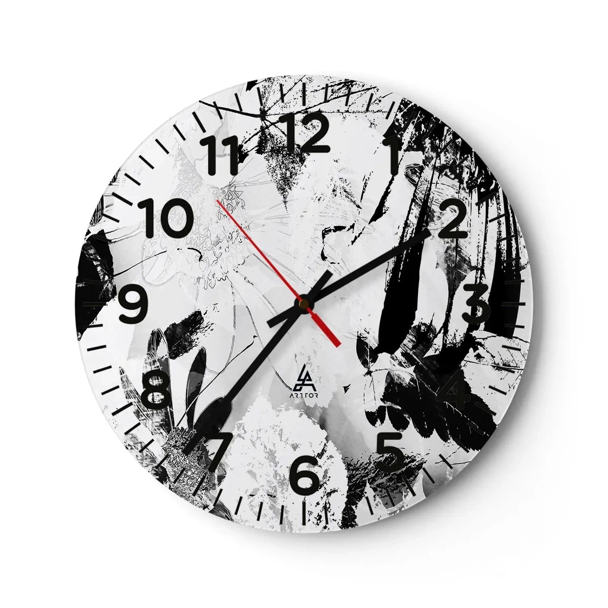 Vægur, Uret - Efterår i det negative - 40x40 cm