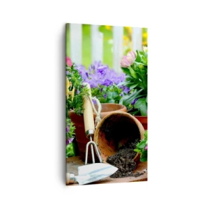 Lærredstryk - Billede på lærred - Zosias have - 45x80 cm