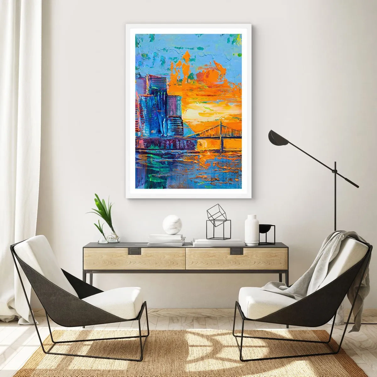 Plakat i hvid ramme - Kultur og natur - 61x91 cm