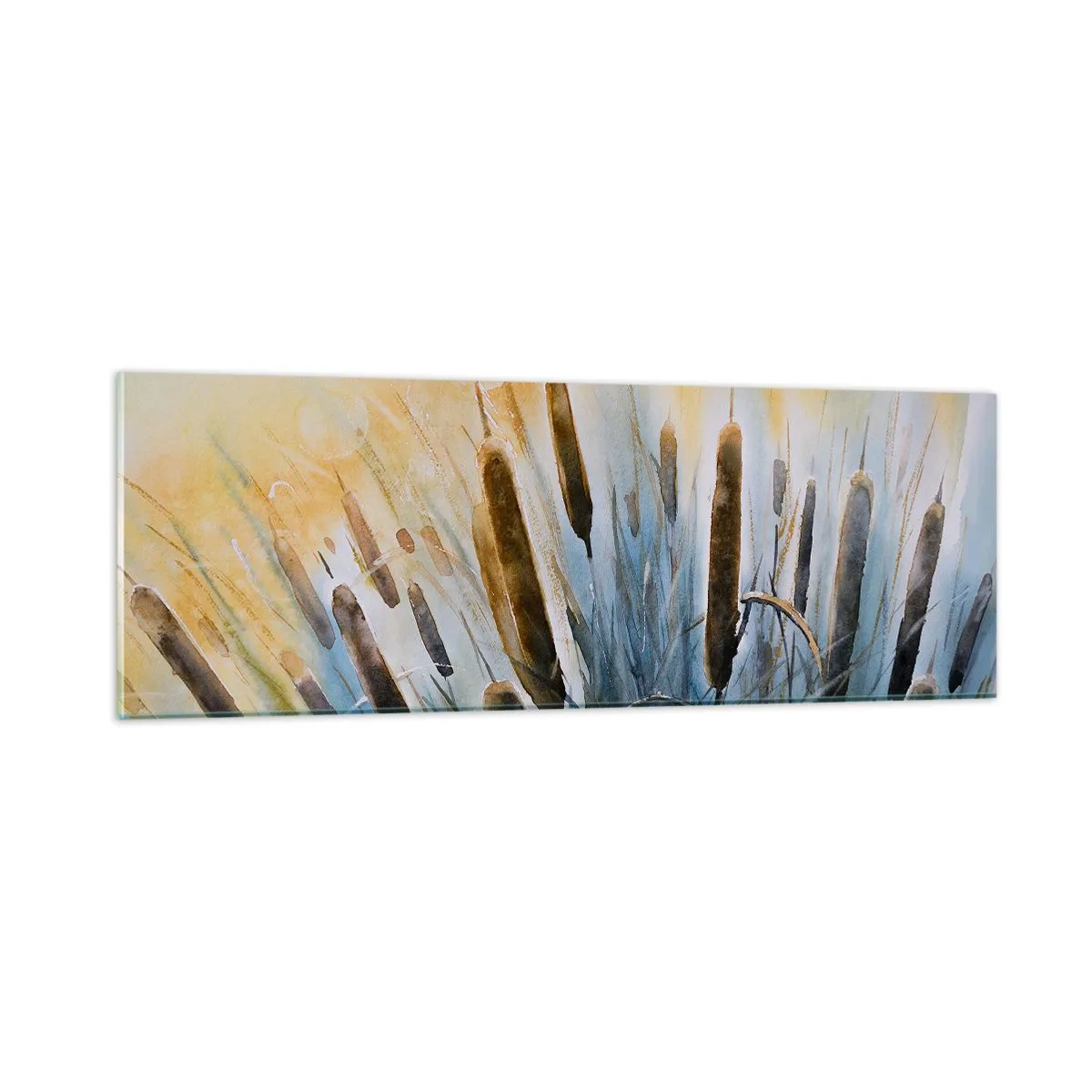 Billede på glas - Vandets kulde, solens varme - 90x30 cm