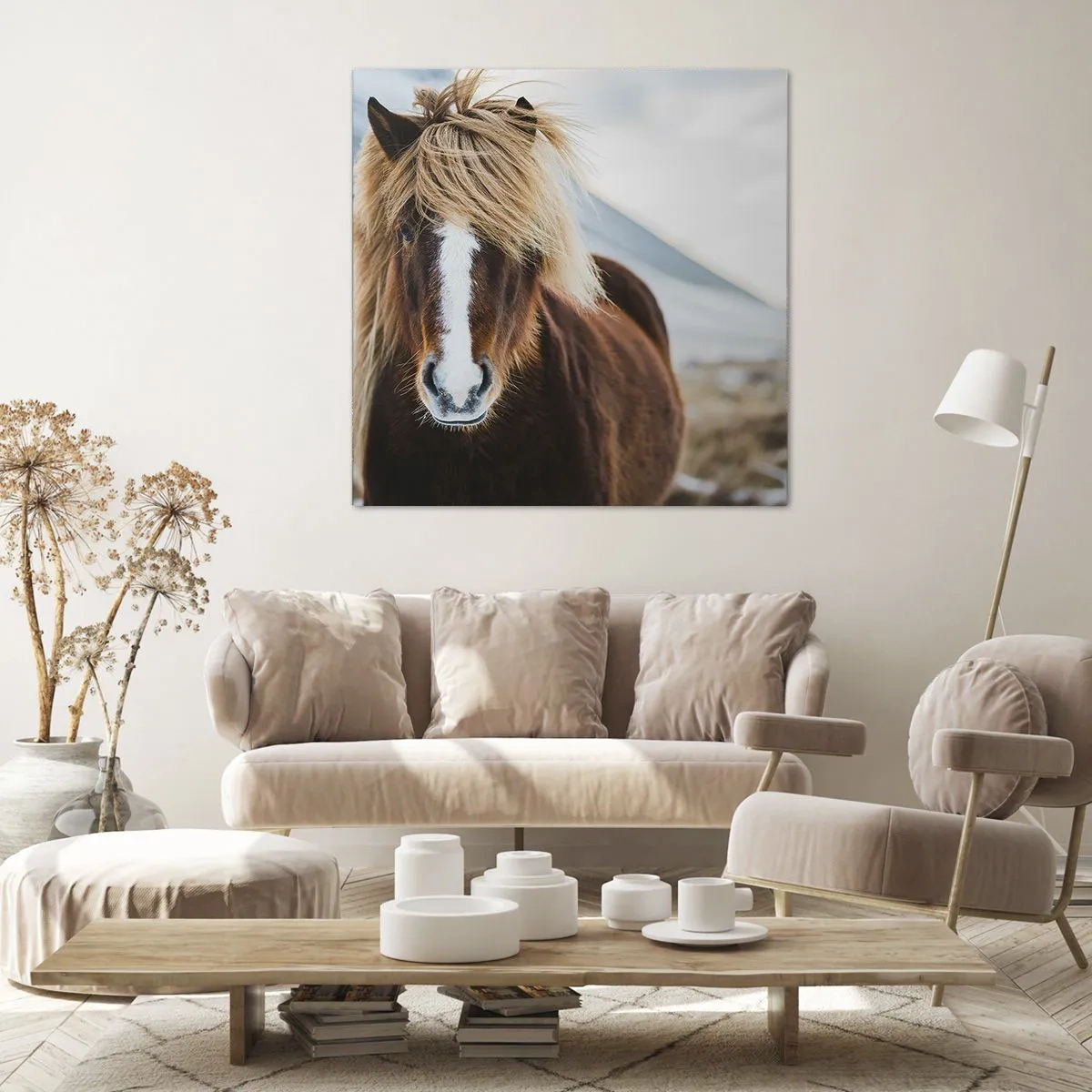 Lærredstryk - Billede på lærred - Kan du mærke friheden? - 70x70 cm